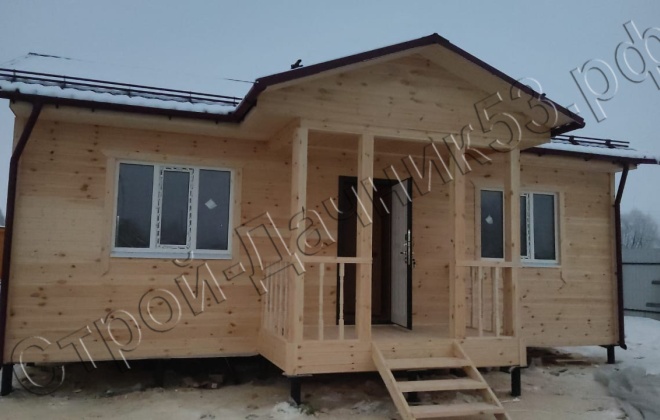 2 Каркасно-щитовой дом   Д-3, 9х8,5м, 67,5 М², Владимирская область, Ковровский район, село Большие Всегодичи. (18)